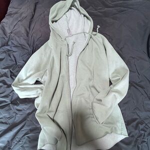 Cozy Sage Green Teddy Jacket